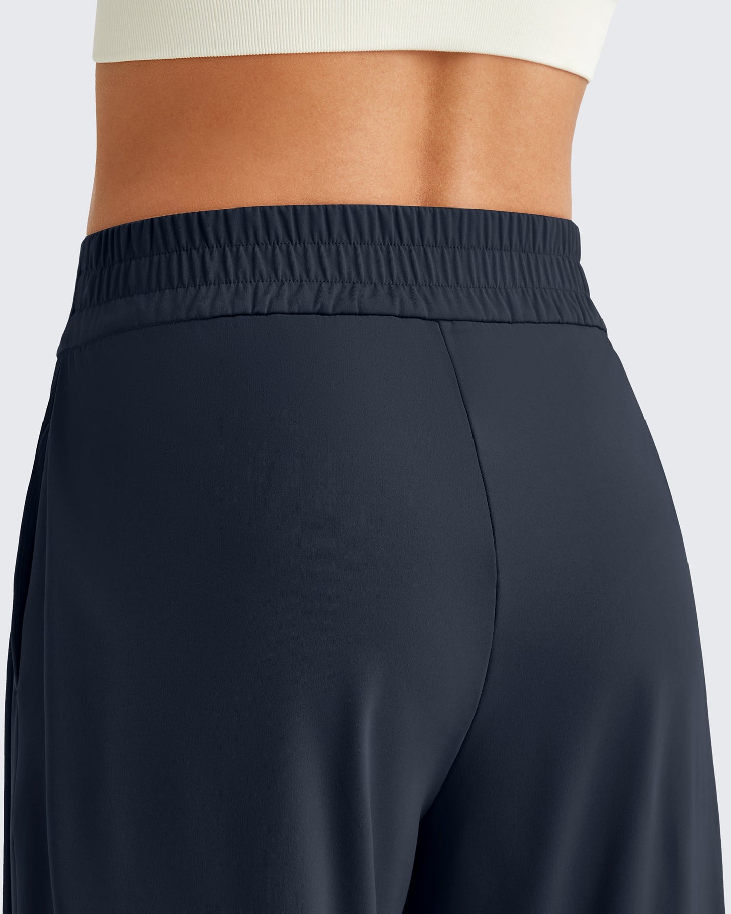 Pantalones de vestir de pernera ancha y talle alto ShiftReady