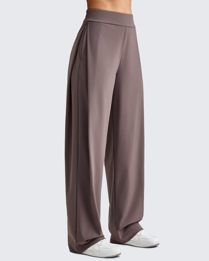 Pantalones de vestir de pernera ancha y talle alto ShiftReady
