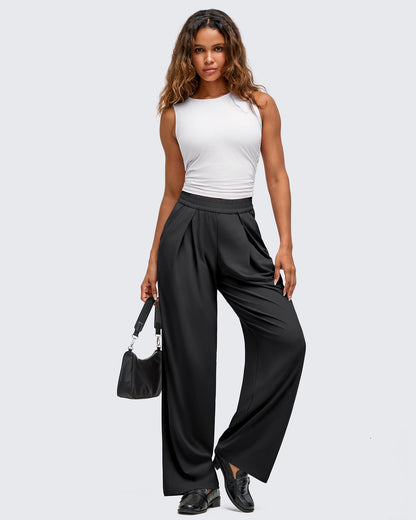 Pantalones de pernera ancha con pliegue delantero ligeros ShiftReady