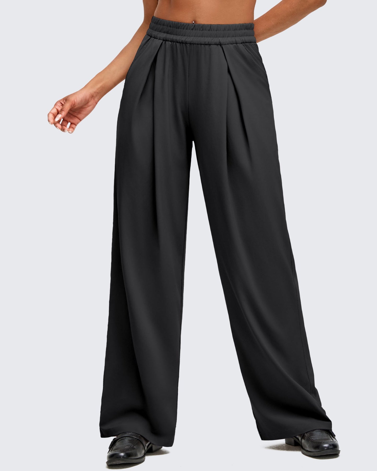Pantalones de pernera ancha con pliegue delantero ligeros ShiftReady