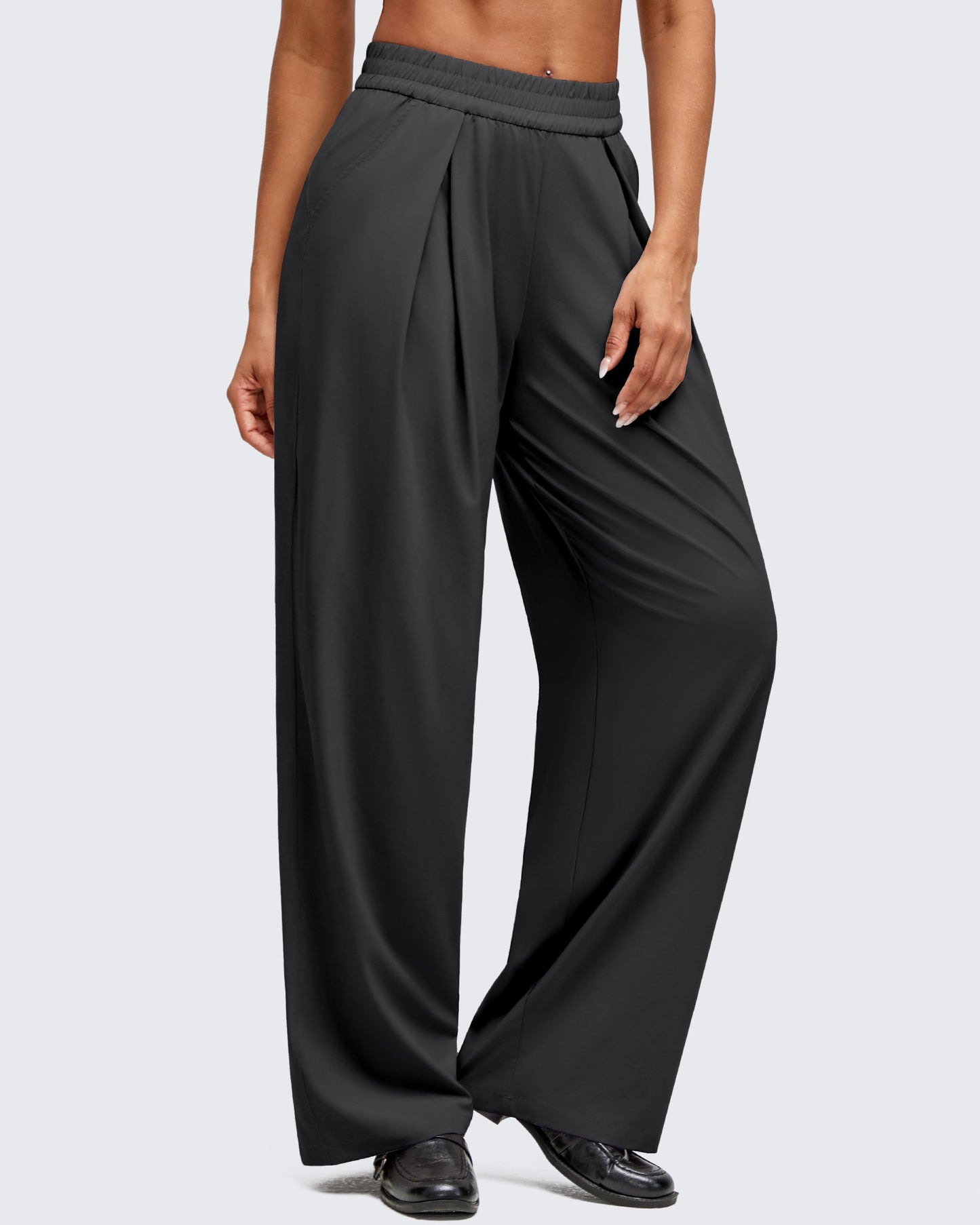 Pantalones de pernera ancha con pliegue delantero ligeros ShiftReady