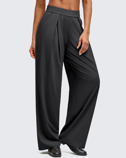 Pantalones de pernera ancha con pliegue delantero ligeros ShiftReady