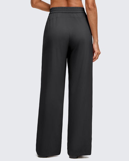 Pantalones de pernera ancha con pliegue delantero ligeros ShiftReady