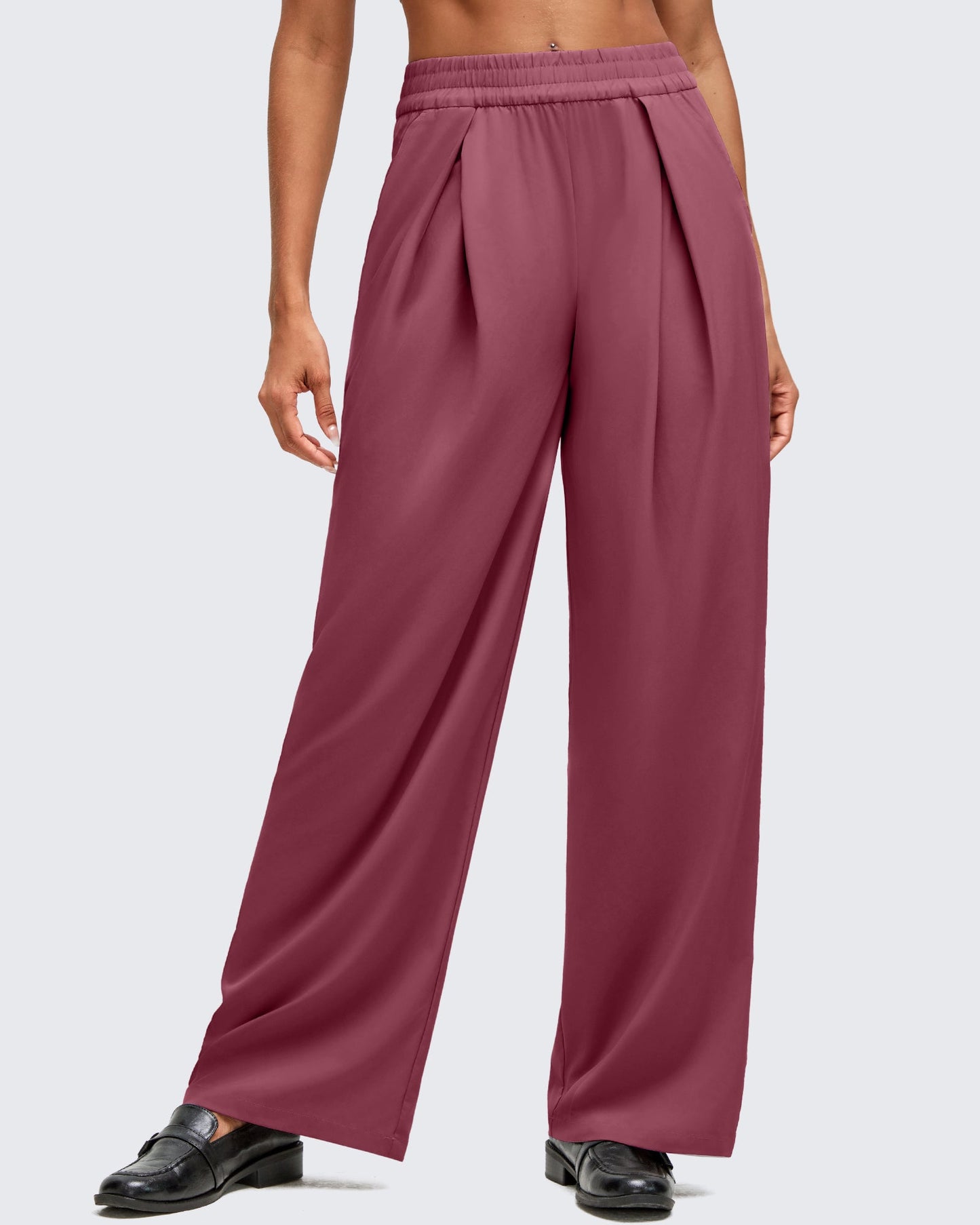 Pantalones de pernera ancha con pliegue delantero ligeros ShiftReady