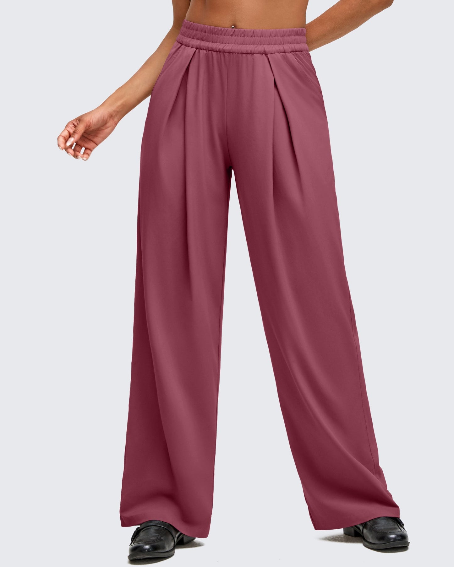 Pantalones de pernera ancha con pliegue delantero ligeros ShiftReady