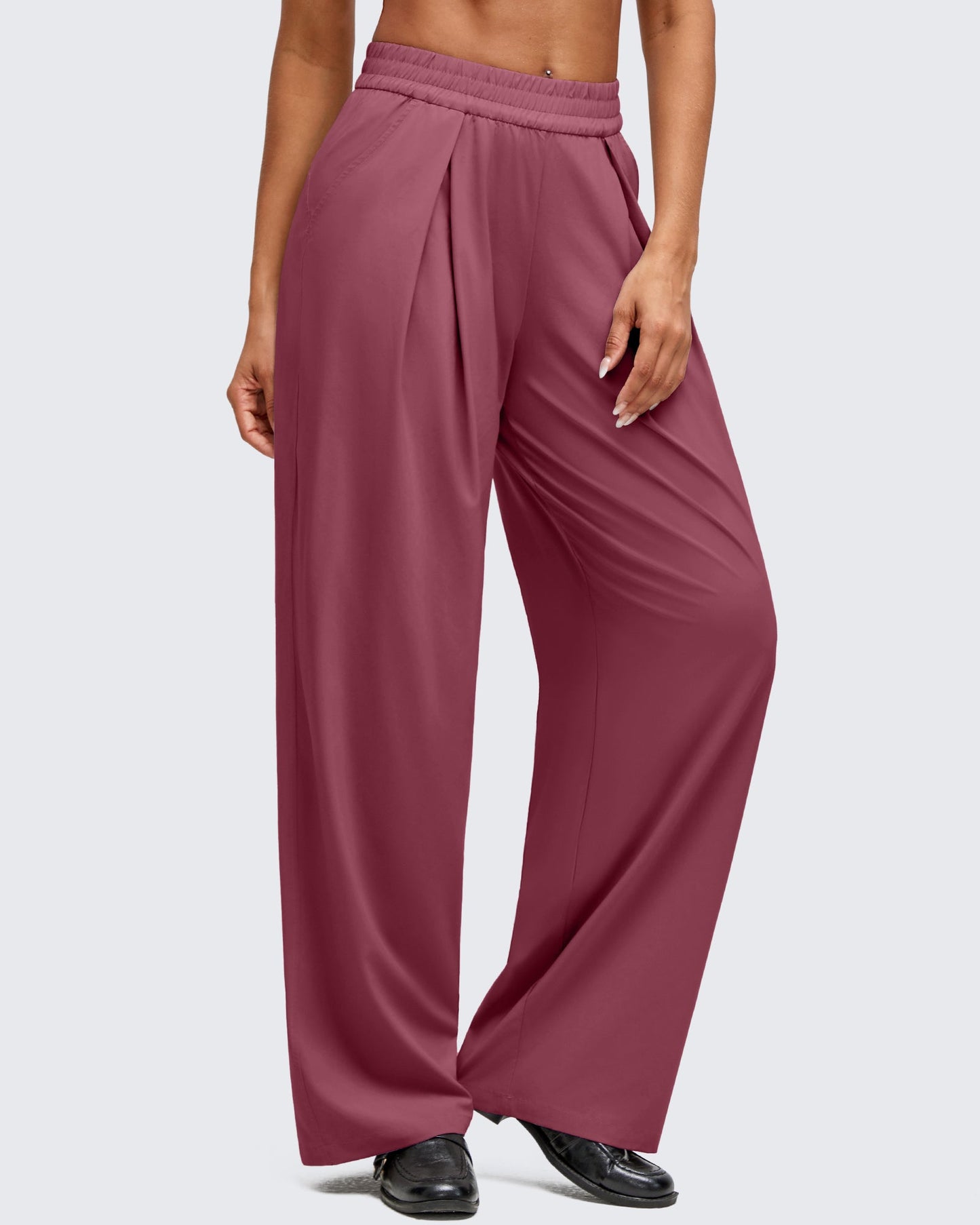 Pantalones de pernera ancha con pliegue delantero ligeros ShiftReady