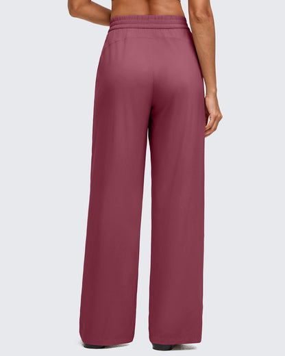Pantalones de pernera ancha con pliegue delantero ligeros ShiftReady