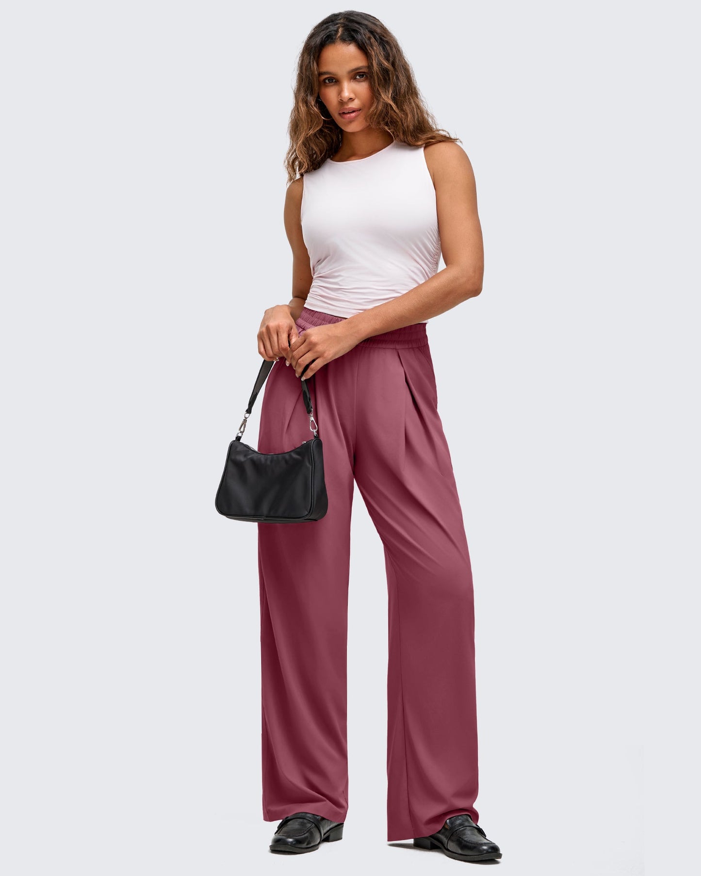 Pantalones de pernera ancha con pliegue delantero ligeros ShiftReady