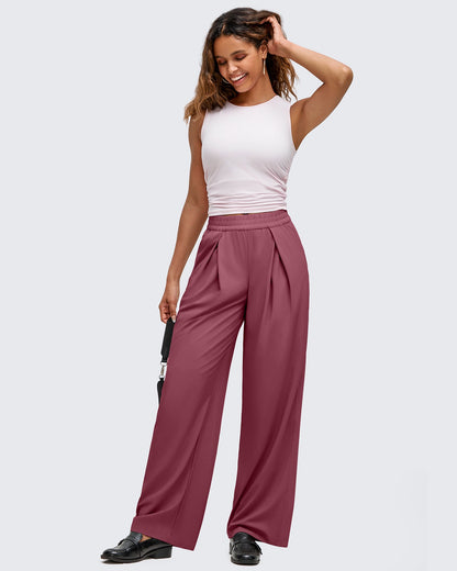Pantalones de pernera ancha con pliegue delantero ligeros ShiftReady