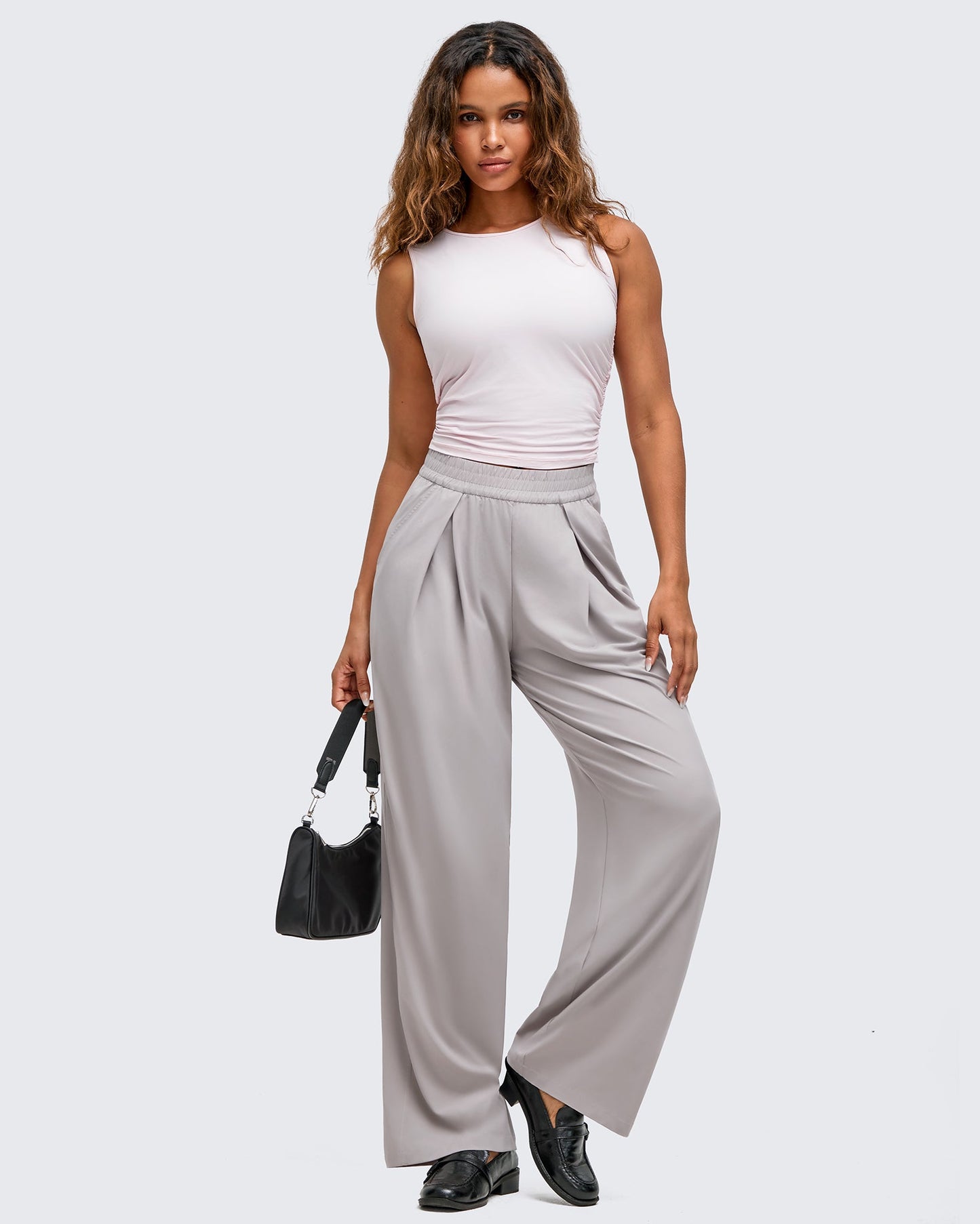 Pantalones de pernera ancha con pliegue delantero ligeros ShiftReady