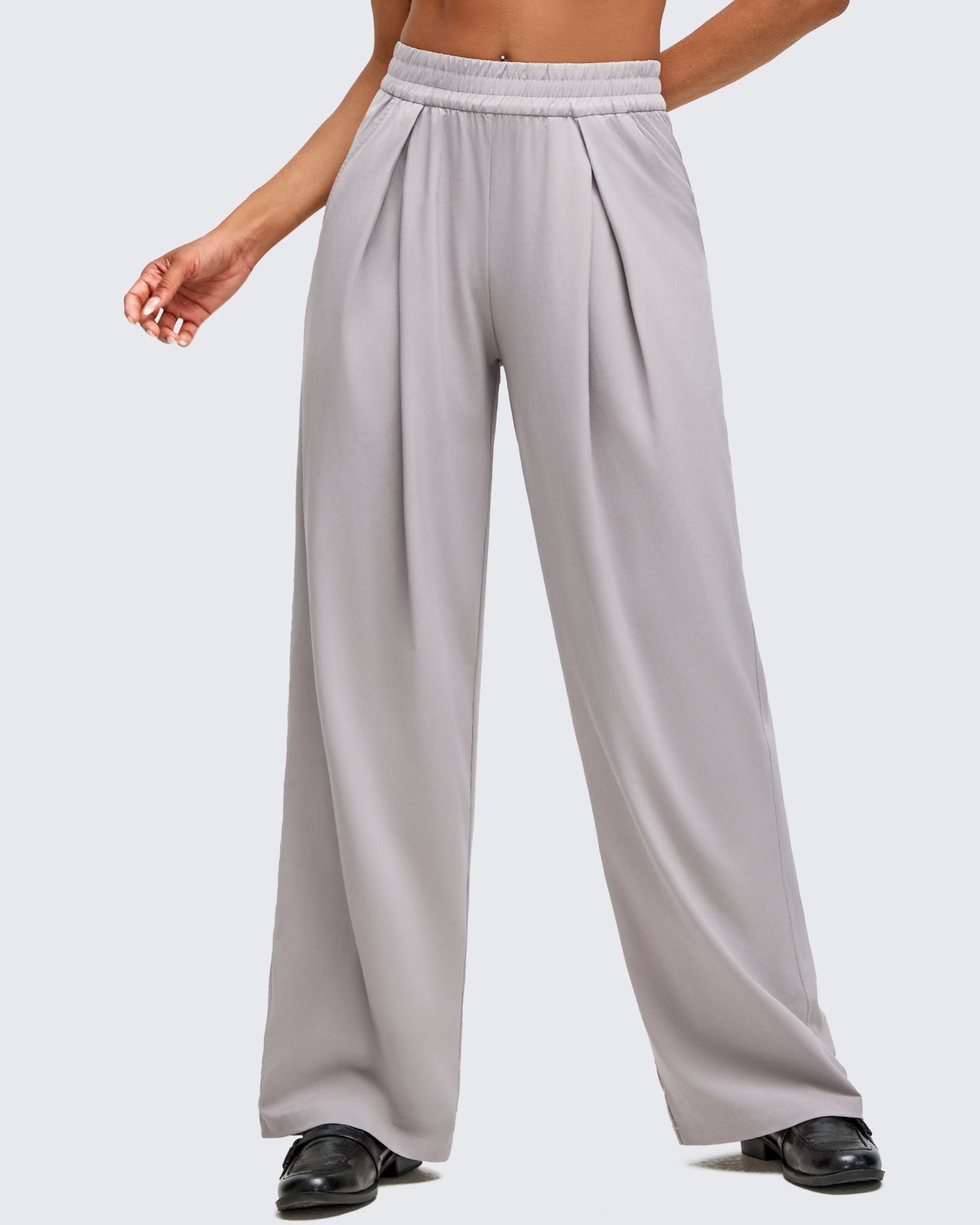 Pantalones de pernera ancha con pliegue delantero ligeros ShiftReady