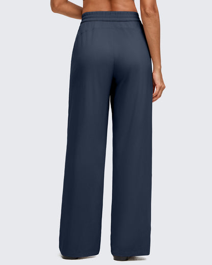 Pantalones de pernera ancha con pliegue delantero ligeros ShiftReady