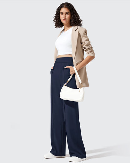 Pantalones de trabajo de pierna ancha con banda elástica ShiftReady Pockets
