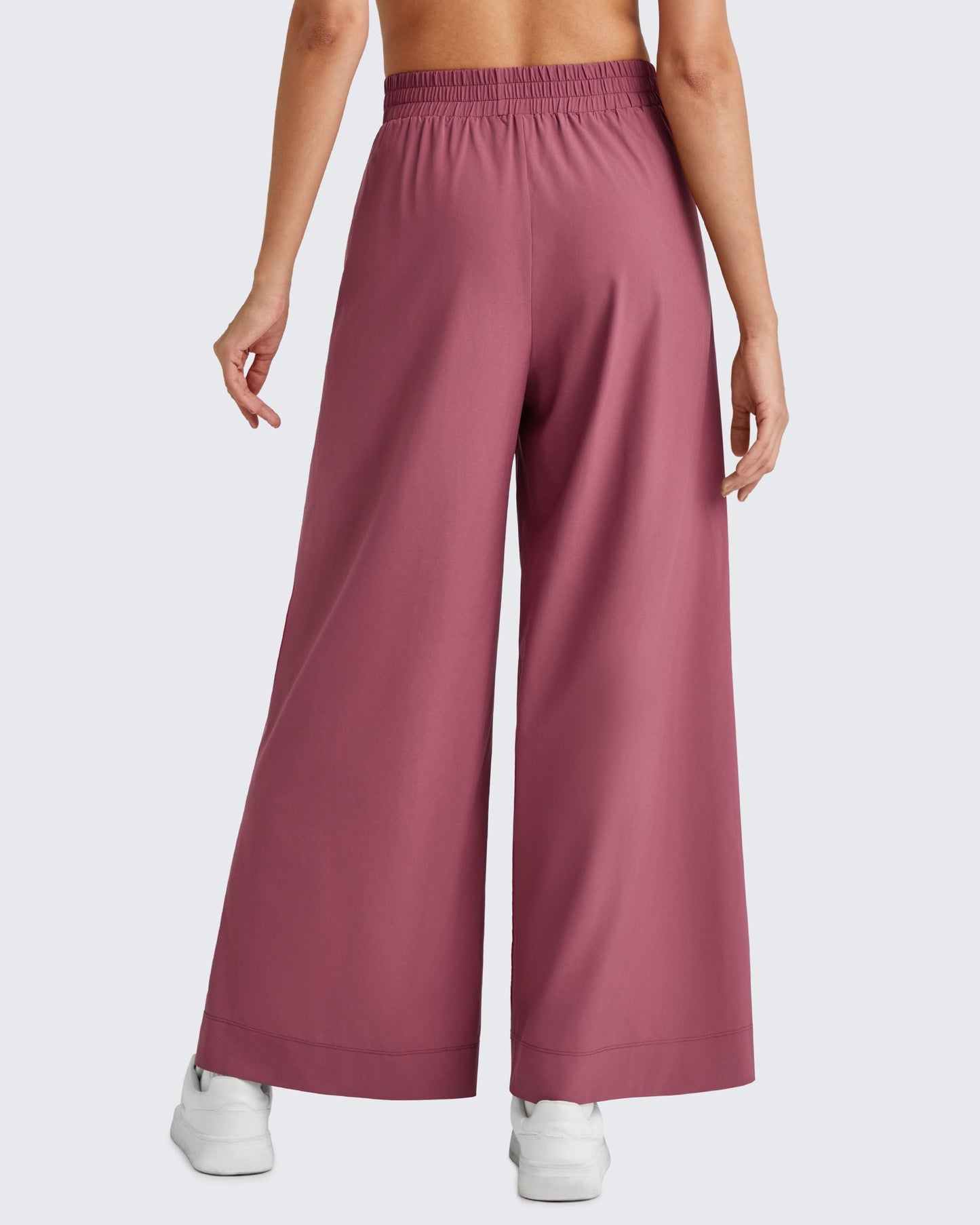 Pantalones Tobilleros ShiftReady de Talle Alto y Pierna Ancha con Abertura Lateral