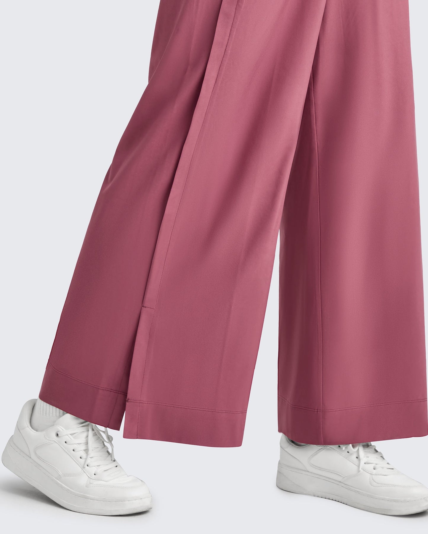 Pantalones Tobilleros ShiftReady de Talle Alto y Pierna Ancha con Abertura Lateral