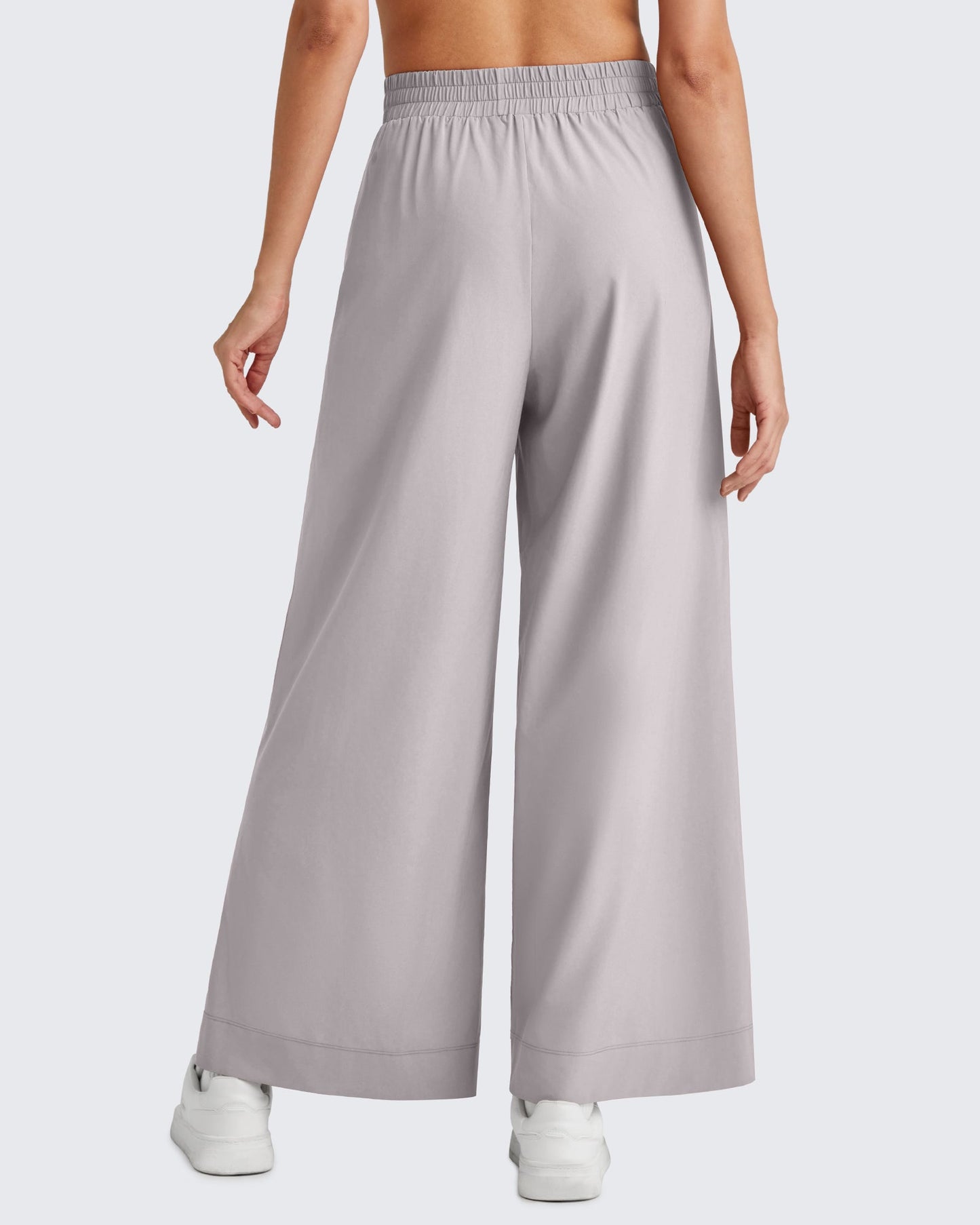 Pantalones Tobilleros ShiftReady de Talle Alto y Pierna Ancha con Abertura Lateral