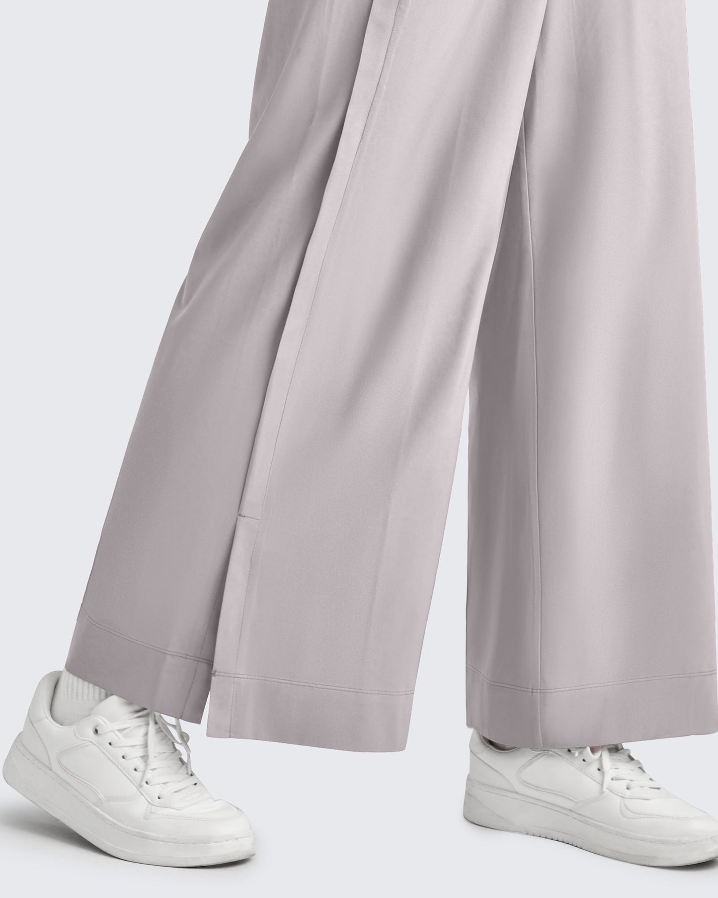 Pantalones Tobilleros ShiftReady de Talle Alto y Pierna Ancha con Abertura Lateral