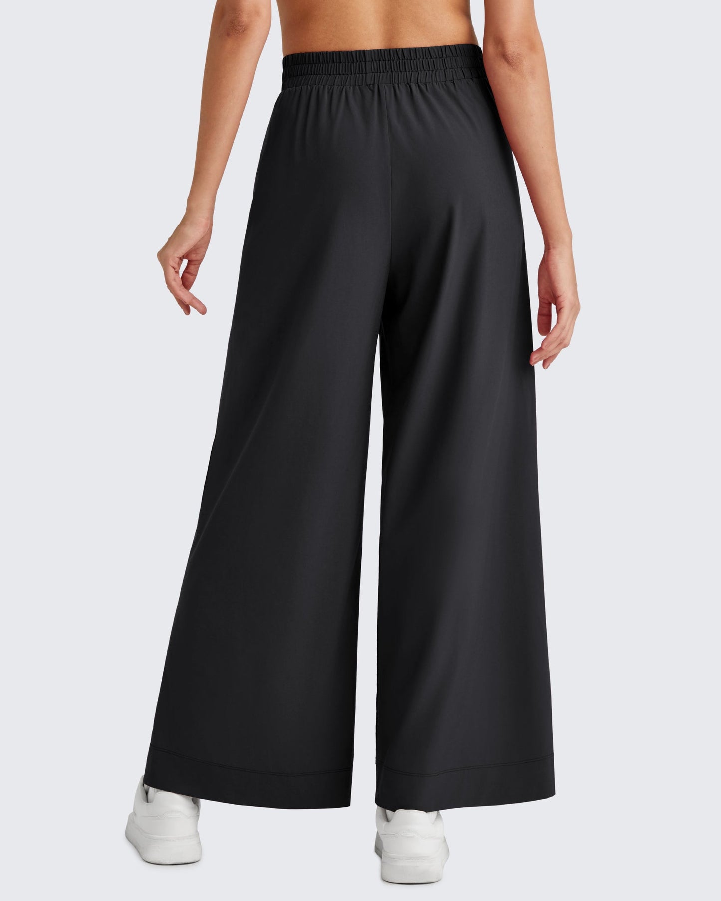 Pantalones Tobilleros ShiftReady de Talle Alto y Pierna Ancha con Abertura Lateral