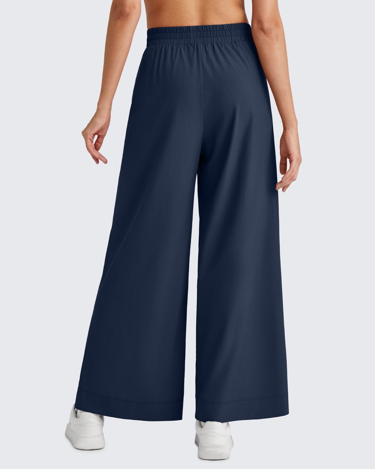 Pantalones Tobilleros ShiftReady de Talle Alto y Pierna Ancha con Abertura Lateral