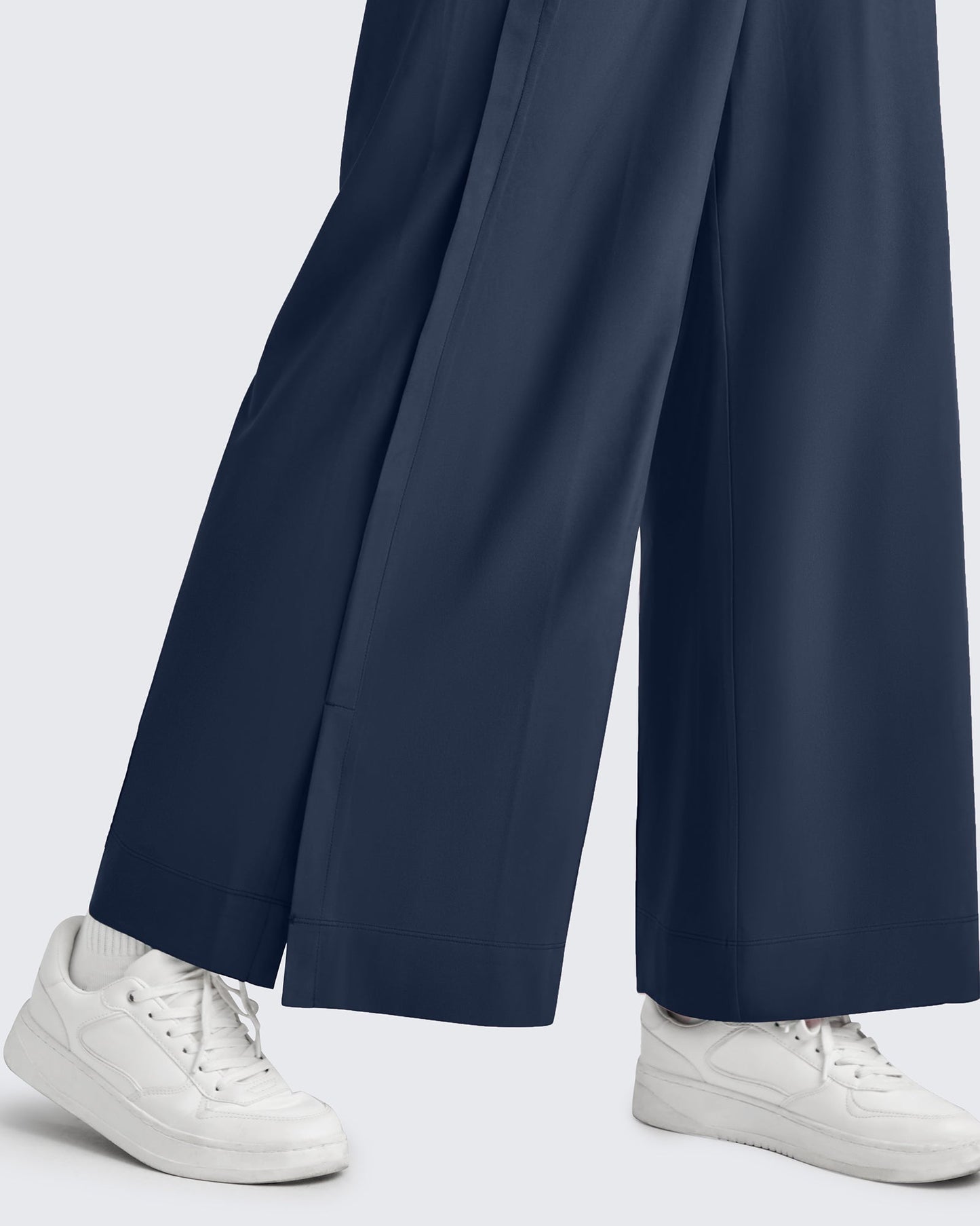 Pantalones Tobilleros ShiftReady de Talle Alto y Pierna Ancha con Abertura Lateral