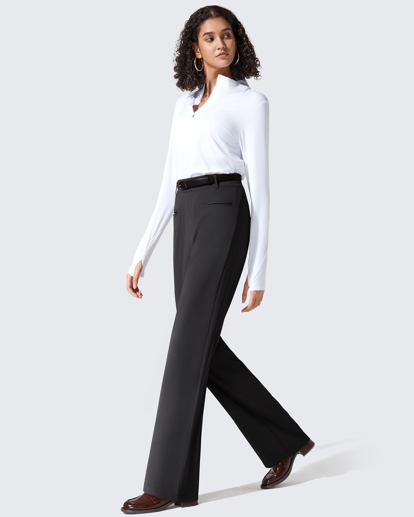Pantalones de trabajo ShiftReady de pernera recta con bolsillos laterales y cintura elástica