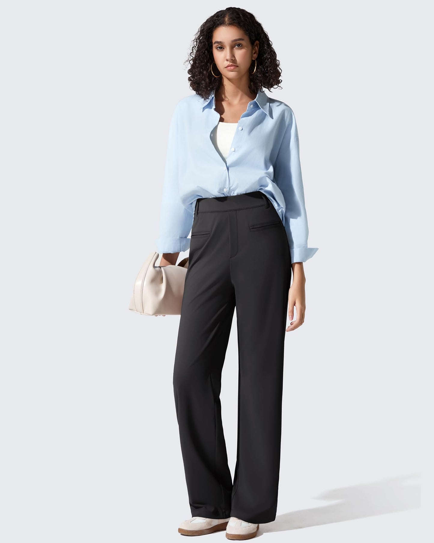 Pantalones de trabajo ShiftReady de pernera recta con bolsillos laterales y cintura elástica