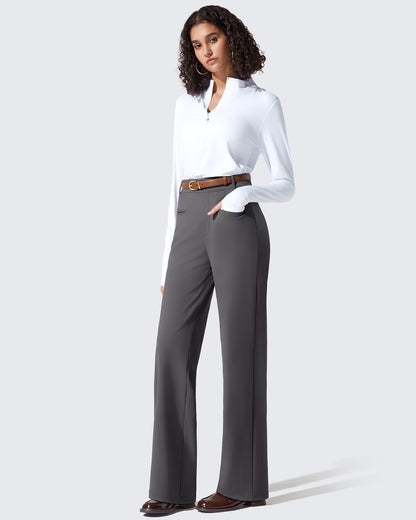 Pantalones de trabajo ShiftReady de pernera recta con bolsillos laterales y cintura elástica