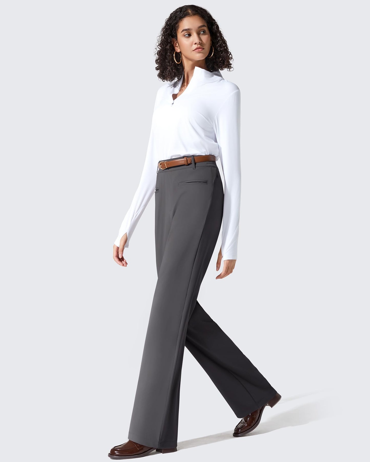 Pantalones de trabajo ShiftReady de pernera recta con bolsillos laterales y cintura elástica