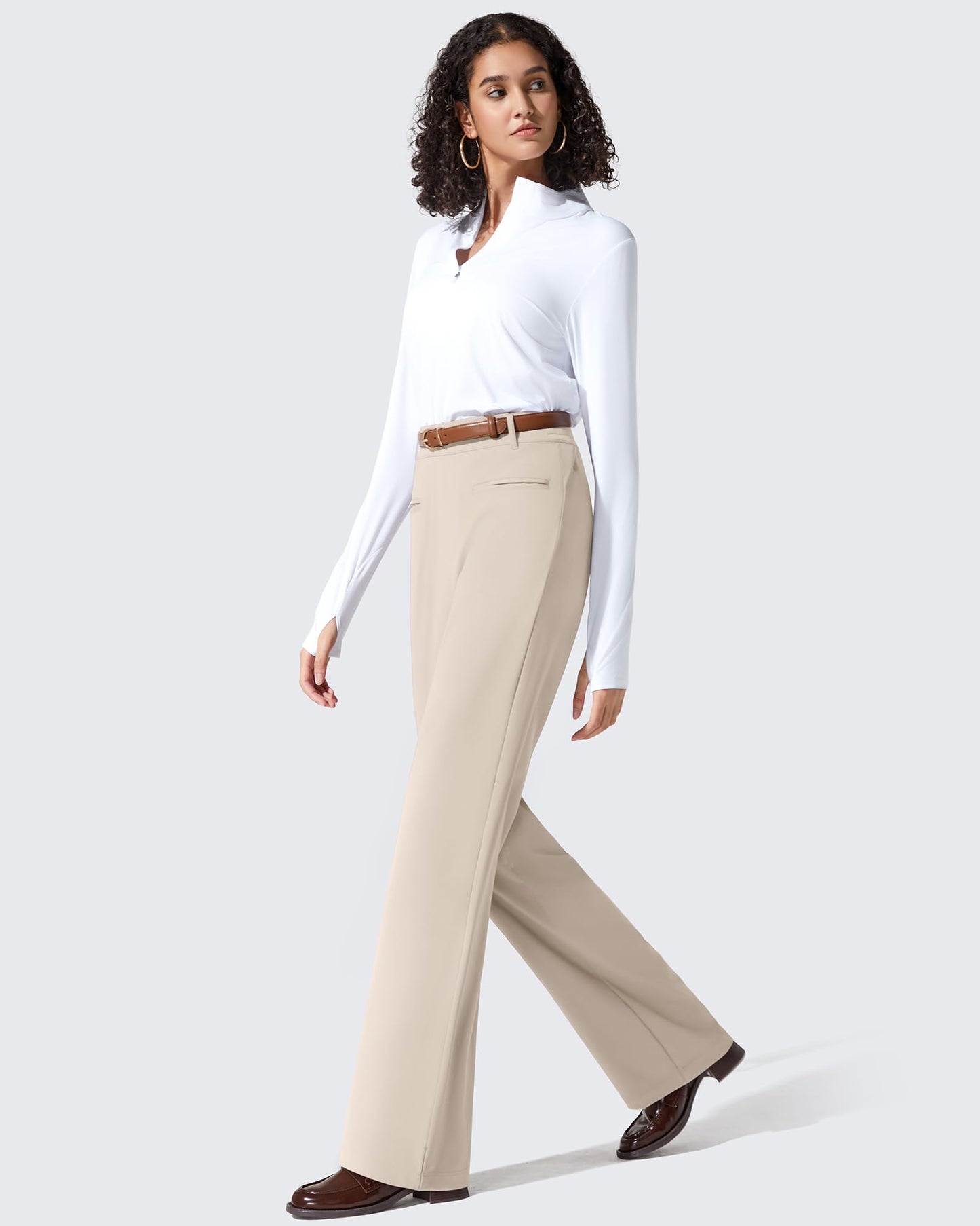 Pantalones de trabajo ShiftReady de pernera recta con bolsillos laterales y cintura elástica