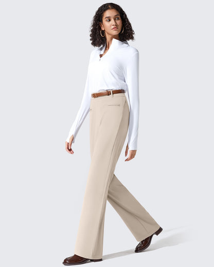Pantalones de trabajo ShiftReady de pernera recta con bolsillos laterales y cintura elástica
