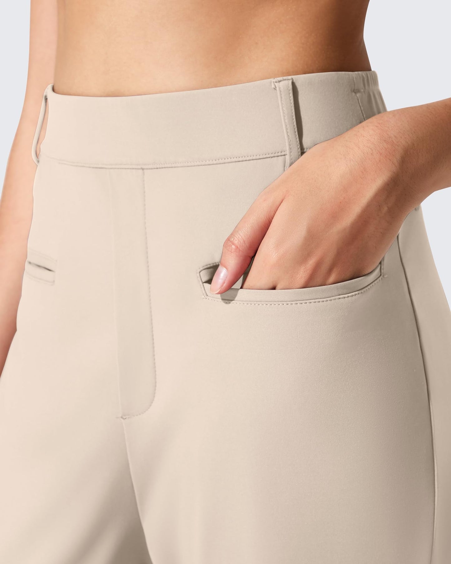 Pantalones de trabajo ShiftReady de pernera recta con bolsillos laterales y cintura elástica