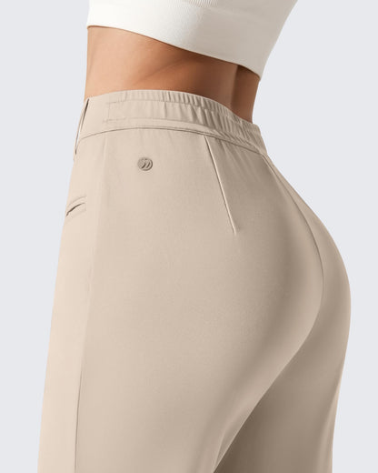 Pantalones de trabajo ShiftReady de pernera recta con bolsillos laterales y cintura elástica