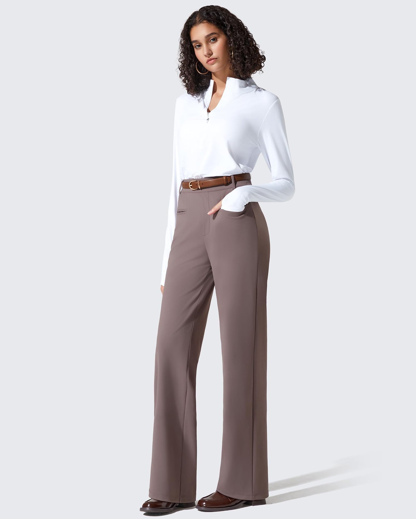 Pantalones de trabajo ShiftReady de pernera recta con bolsillos laterales y cintura elástica