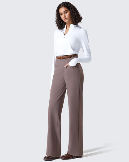 Pantalones de trabajo ShiftReady de pernera recta con bolsillos laterales y cintura elástica