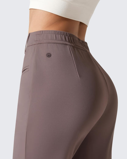 Pantalones de trabajo ShiftReady de pernera recta con bolsillos laterales y cintura elástica