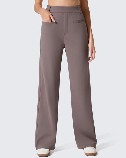 Pantalones de trabajo ShiftReady de pernera recta con bolsillos laterales y cintura elástica