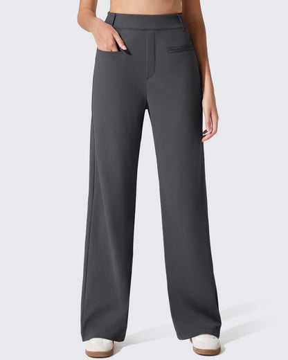 Pantalones de trabajo ShiftReady de pernera recta con bolsillos laterales y cintura elástica