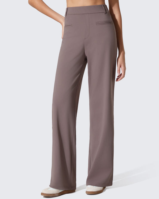 Pantalones de trabajo ShiftReady de pernera recta con bolsillos laterales y cintura elástica