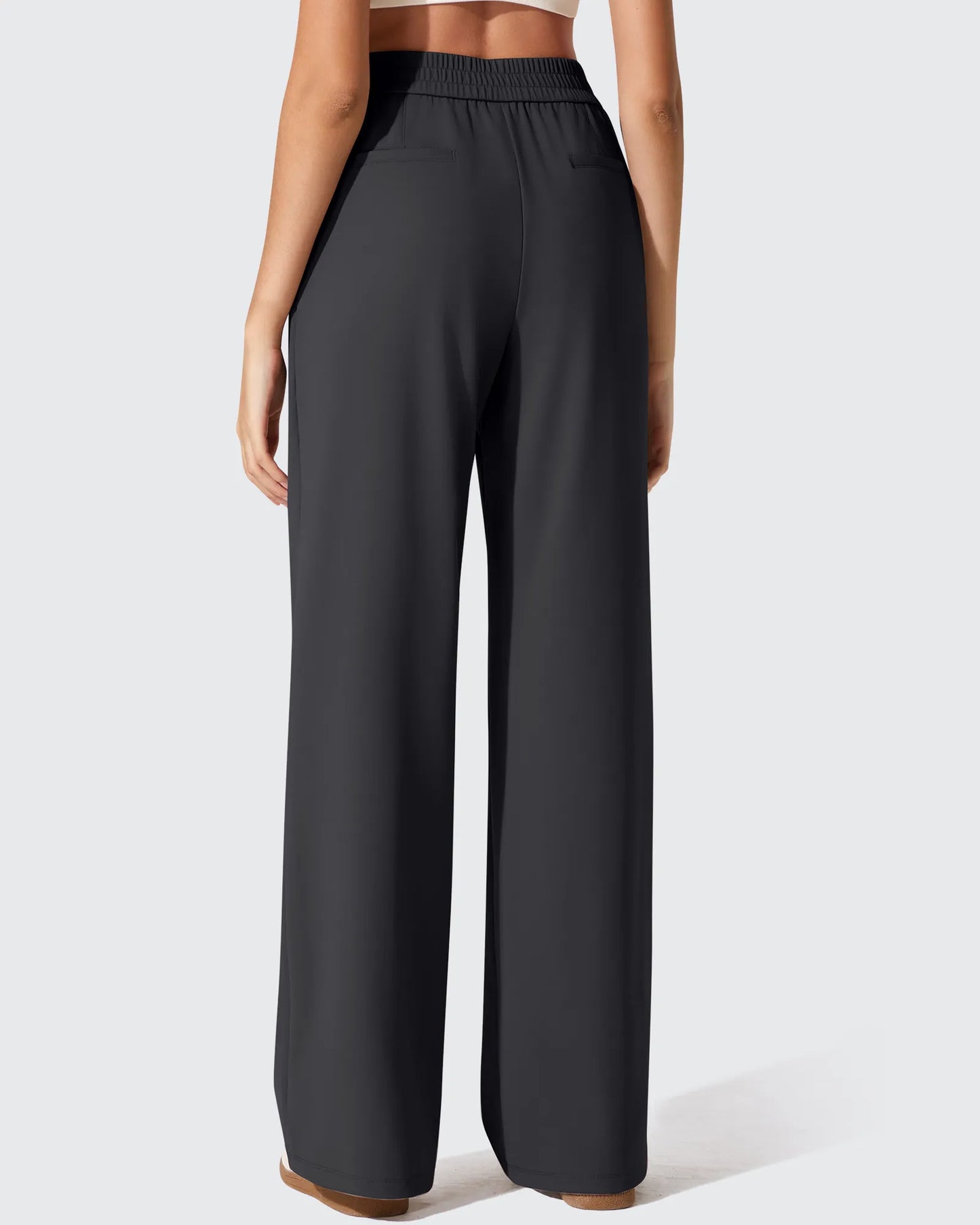 Pantalones de vestir ShiftReady plisados de pierna ancha con dos pliegues delanteros