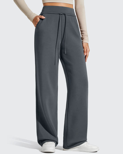 Pantalones de chándal de pernera ancha con forro polar y cordón elástico Smoofit