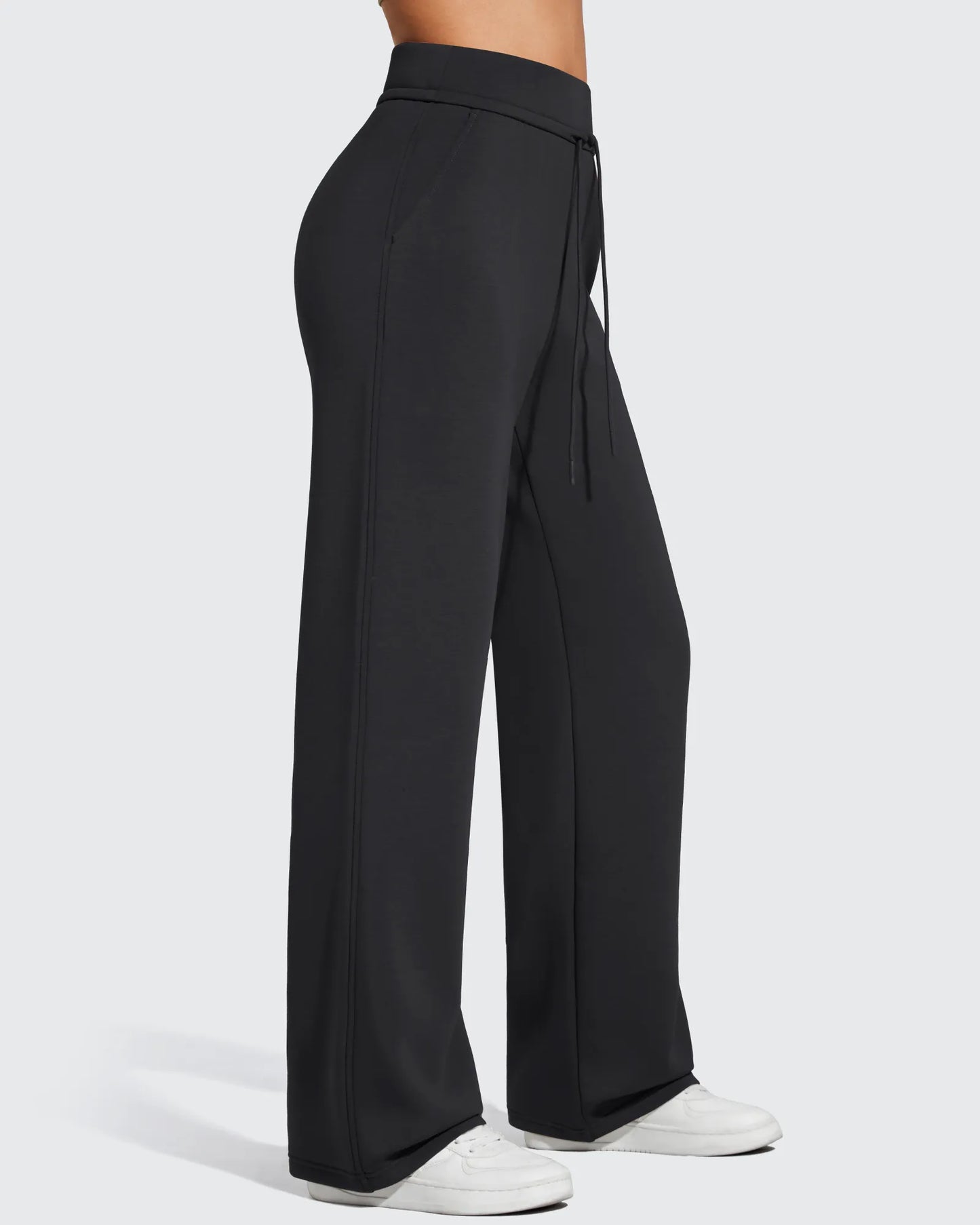 Pantalones de chándal de pernera ancha con forro polar y cordón elástico Smoofit