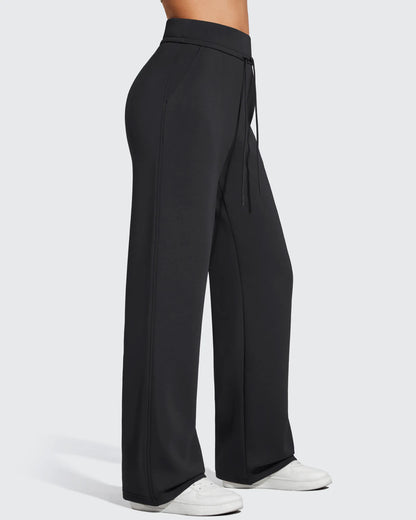 Pantalones de chándal de pernera ancha con forro polar y cordón elástico Smoofit