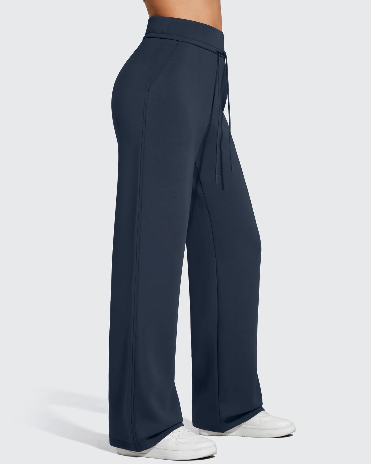 Pantalones de chándal de pernera ancha con forro polar y cordón elástico Smoofit
