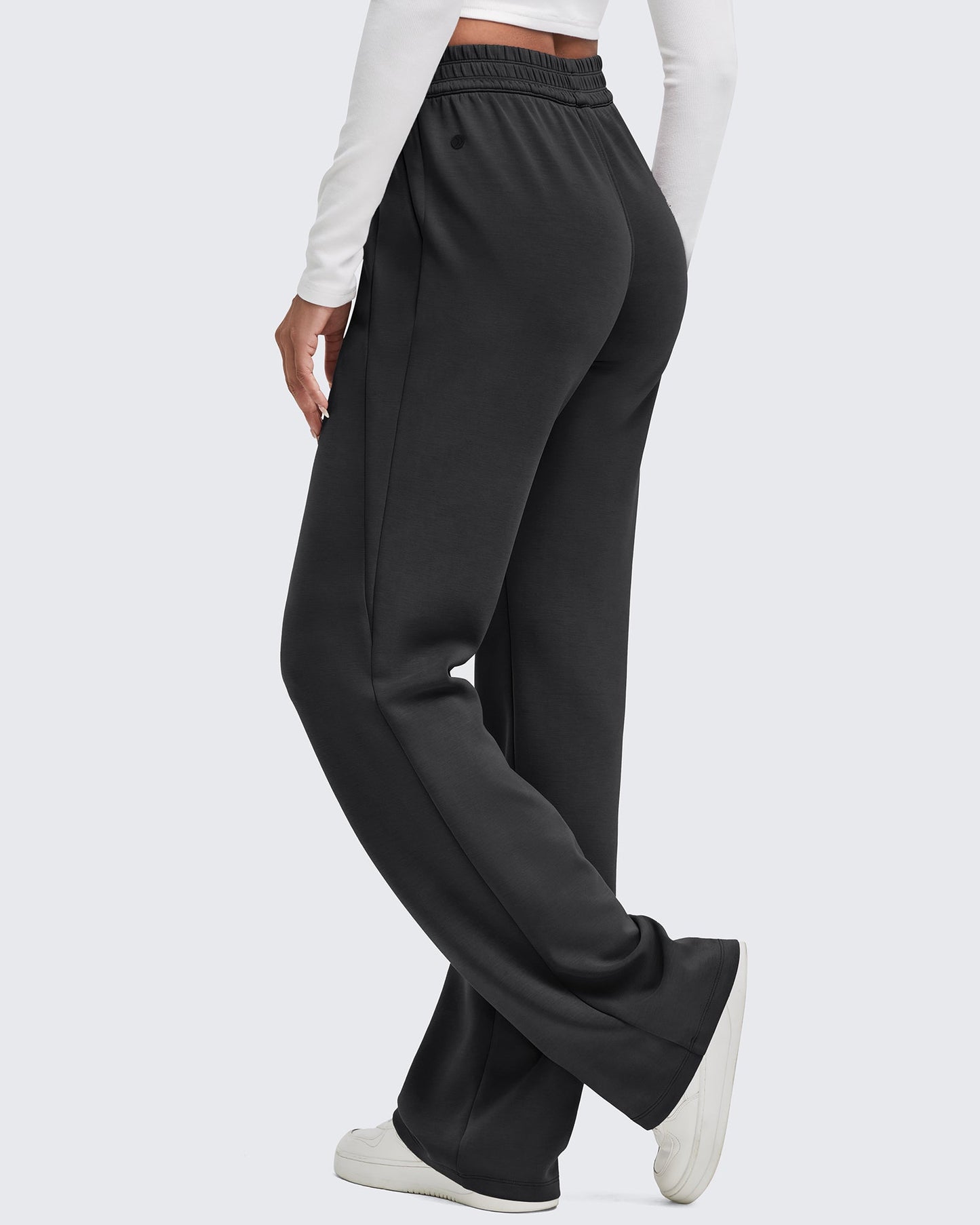 Pantalones de chándal de pernera ancha con cintura elástica Smoofit, talla Petite