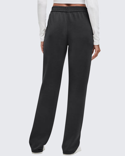 Pantalones de chándal de pernera ancha con cintura elástica Smoofit, corte regular