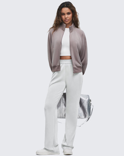Pantalones de chándal de pernera ancha con cintura elástica Smoofit altos