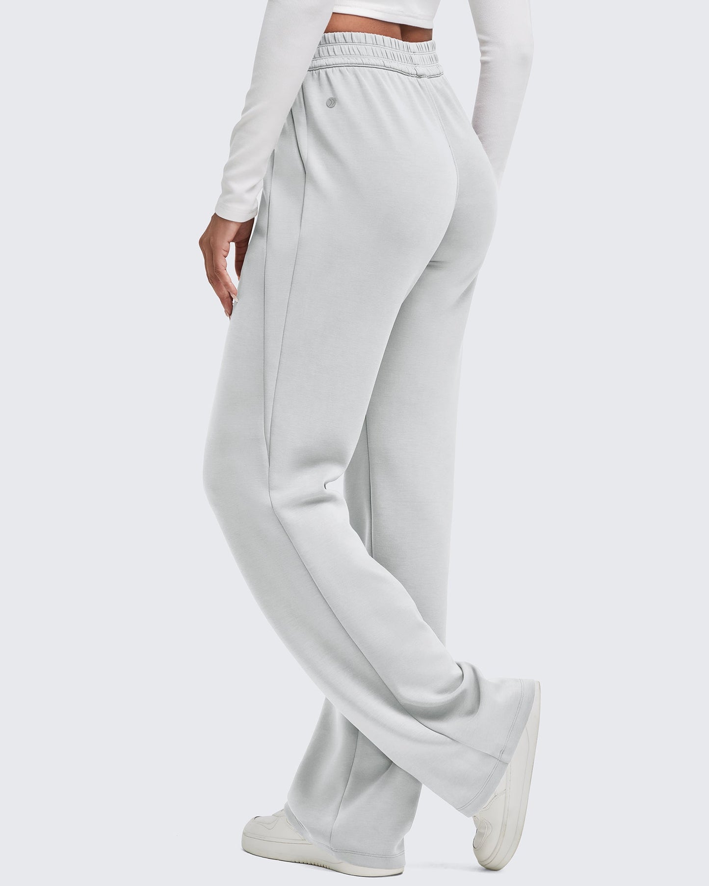 Pantalones de chándal de pernera ancha con cintura elástica Smoofit, talla Petite