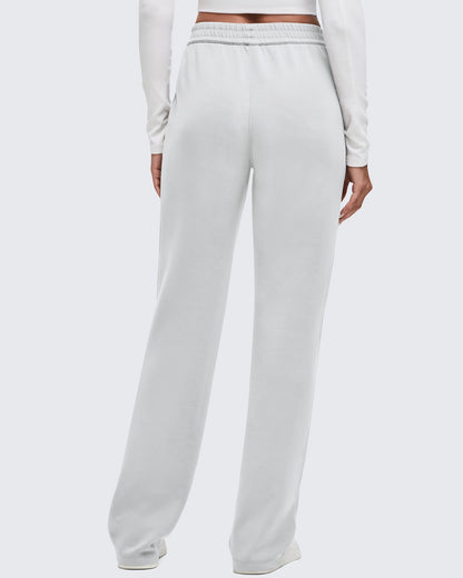Pantalones de chándal de pernera ancha con cintura elástica Smoofit, corte regular