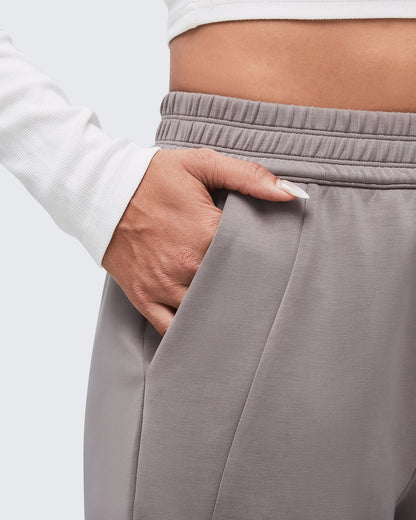 Pantalones de chándal de pernera ancha con cintura elástica Smoofit, corte regular