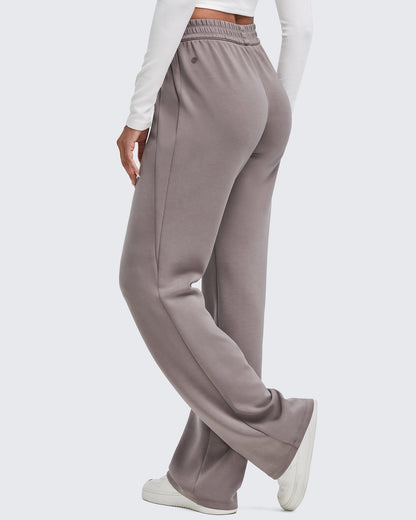 Pantalones de chándal de pernera ancha con cintura elástica Smoofit altos